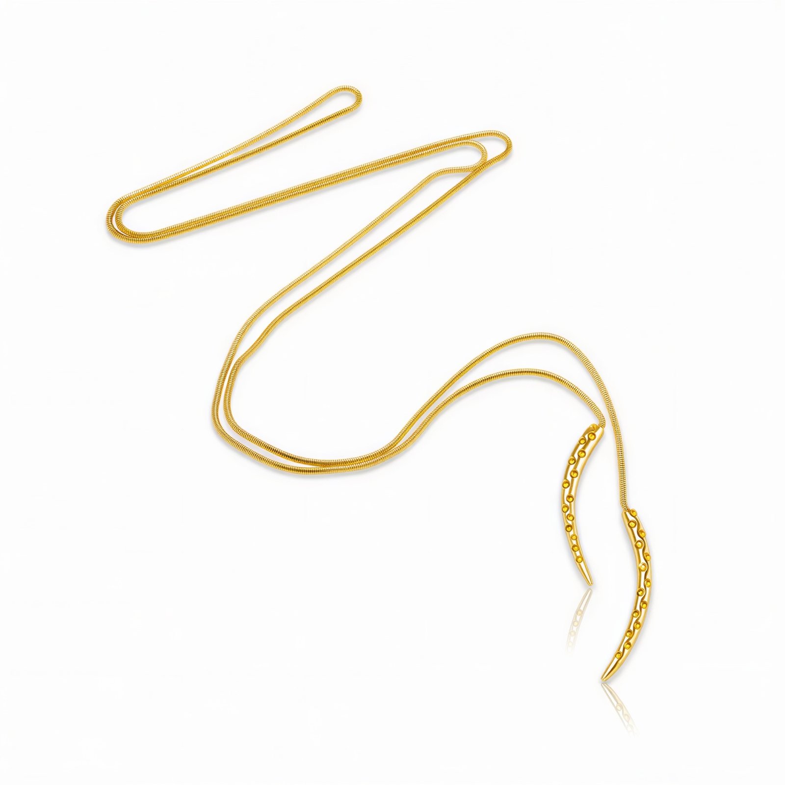 Long Teardrop Emblem with White Diamonds